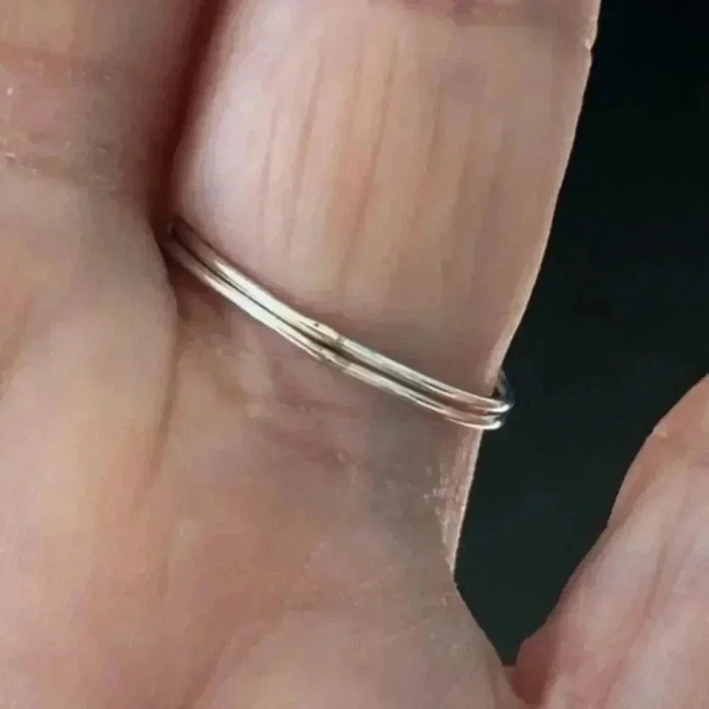 925 Sterling Silver Front 3D Twist Ring NWT